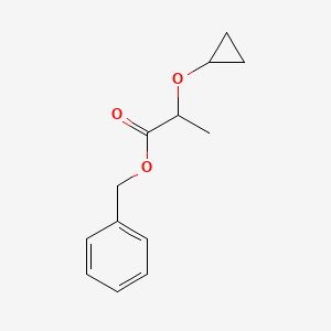 Benzyl 2-cyclopropyloxypropanoate | C13H16O3 | CID 163724503 - PubChem