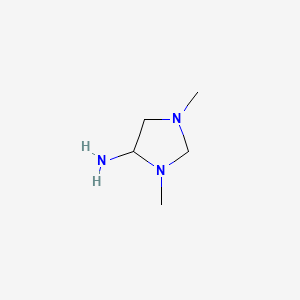 1,3-Dimethylimidazolidin-4-amine | C5H13N3 | CID 163844181 - PubChem