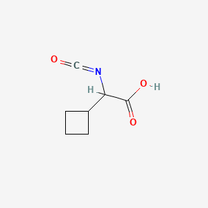 2-Cyclobutyl-2-isocyanatoacetic acid | C7H9NO3 | CID 165530104 - PubChem