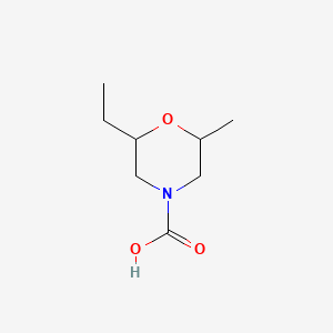 2-Ethyl-6-methylmorpholine-4-carboxylic acid | C8H15NO3 | CID 166550182 ...