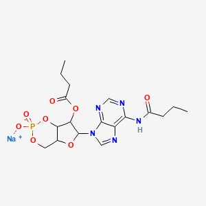 N-(1-oxobutyl)-cyclic 3',5'-(hydrogen phosphate) 2'-butanoate-adenosine,sodium salt (1?)