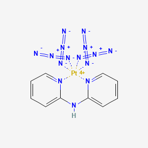 Tetrakis(azido-kappaN)(di-2-pyridylamine-kappa^2^N^2^,N^2'^)platinum(IV ...