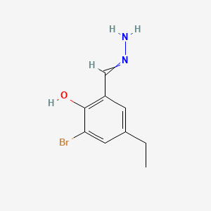 2-Bromo-4-ethyl-6-methanehydrazonoylphenol | C9H11BrN2O | CID 168529687 ...