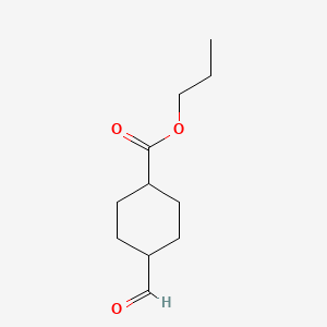 Propyl 4-formylcyclohexane-1-carboxylate | C11H18O3 | CID 168924686 ...