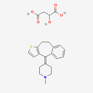 4-(9,10-Dihydro-4H-benzo[4,5]cyclohepta[1,2-b]thien-4-ylidene)-1-methylpiperidinium hydrogen malate