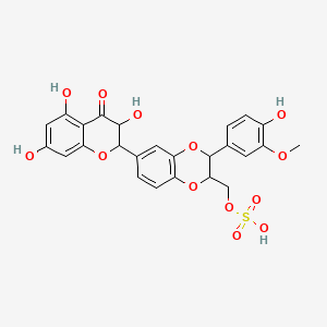 Silibinin-sulfate | C25H22O13S | CID 169501802 - PubChem