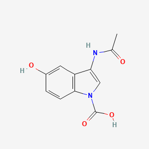 3-Acetamido-5-hydroxyindole-1-carboxylic acid | C11H10N2O4 | CID ...