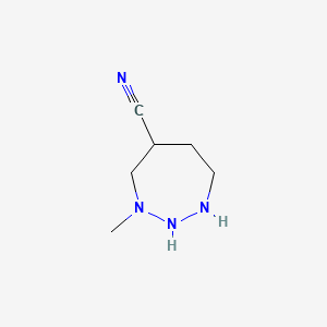 3-Methyltriazepane-5-carbonitrile | C6H12N4 | CID 170147046 - PubChem