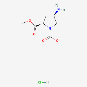 (2S,4R)-1-tert-Butyl 2-methyl 4-aminopyrrolidine-1,2-dicarboxylate hydrochloride