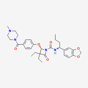 S N R 1 Benzo D 1 3 Dioxol 5 Yl Butyl 3 3 Diethyl 2 4 4 Methylpiperazine 1 Carbonyl Phenoxy 4 Oxoazetidine 1 Carboxamide C31h40n4o6 Pubchem