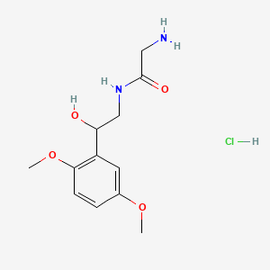 Acetamide, 2-amino-N-[2-(2,5-dimethoxyphenyl)-2-hydroxyethyl]-, hydrochloride (1:1)