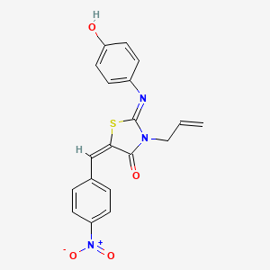 (2Z,5E)-2-[(4-Hydroxyphenyl)imino]-5-[(4-nitrophenyl)methylidene]-3 ...