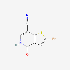 2-Bromo-4-oxo-4,5-dihydrothieno[3,2-c]pyridine-7-carbonitrile