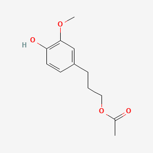 Benzenepropanol, 4-hydroxy-3-methoxy-, alpha-acetate | C12H16O4 | CID ...