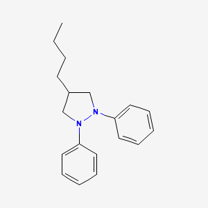 4-Butyl-1,2-diphenylpyrazolidine | C19H24N2 | CID 18961596 - PubChem