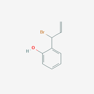 2-(1-Bromoprop-2-enyl)phenol | C9H9BrO | CID 19769450 - PubChem