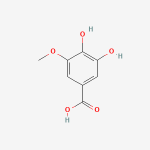 3,4-Dihydroxy-5-methoxybenzoic acid, C8H8O5