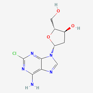 (2R,3S,5R)-5-(6-amino-2-chloro-9H-purin-9-yl)-2-(hydroxymethyl)-tetrahydrofuran-3-ol