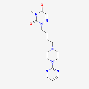 4-Methyl-2-(4-(4-(2-pyrimidinyl)-1-piperazinyl)butyl)-as-triazine-3,5(2H,4H)-