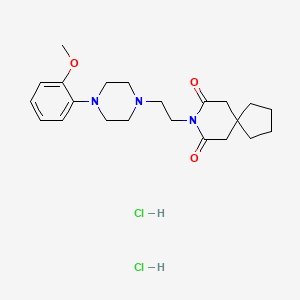 8-Azaspiro[4.5]decane-7,9-dione, 8-[2-[4-(2-methoxyphenyl)-1-piperazinyl]ethyl]-, hydrochloride (1:2)