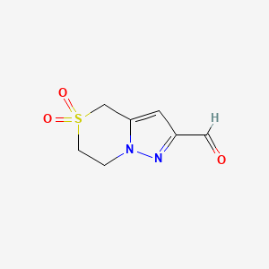 6,7-Dihydro-4H-pyrazolo[5,1-c][1,4]thiazine-2-carbaldehyde 5,5-dioxide