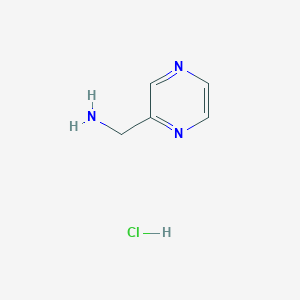 	(PYRAZIN-2-YL)METHANAMINEHYDROCHLORIDE;pyrazin-2-ylmethanamine;2-Aminomethylpyrazine hydrochloride;