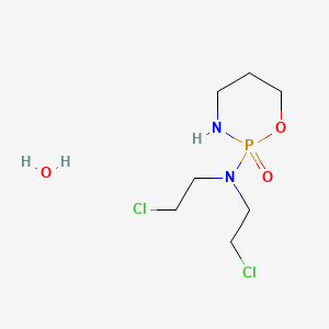 2H-1,3,2-Oxazaphosphorin-2-amine, N,N-bis(2-chloroethyl)tetrahydro-, 2-oxide, hydrate (1:1)