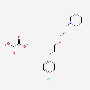 Piperidine, 1-[3-[3-(4-chlorophenyl)propoxy]propyl]-, ethanedioate (1:1)