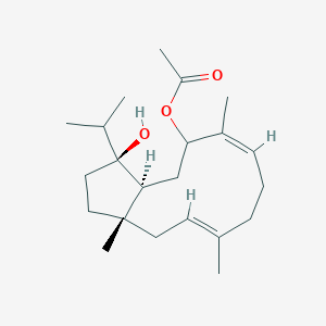 [(1S,3aS,5E,9Z,12aS)-1-hydroxy-3a,6,10-trimethyl-1-propan-2-yl-2,3,4,7 ...