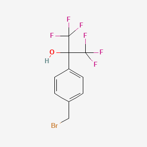 2-[4-(Bromomethyl)phenyl]hexafluoropropan-2-ol