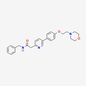 N-Benzyl-2-(5-(4-(2-morpholinoethoxy)phenyl)pyridin-2-yl)acetamide.png