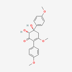 Gliocladinin A | C21H22O6 | CID 23642504 - PubChem