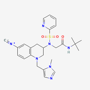 tetrahydroquinoline (THQ)-based inhibitor 4m, C26H31N7O3S