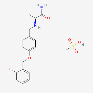 	(S)-2-((4-((2-Fluorobenzyl)oxy)benzyl)amino)propanamidemethanesulfonate