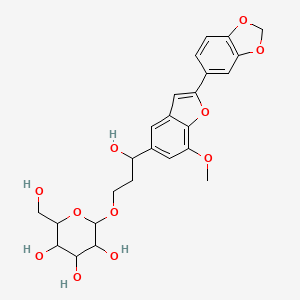 2-[3-[2-(1,3-Benzodioxol-5-yl)-7-methoxy-1-benzofuran-5-yl]-3 ...