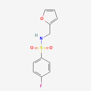 4-Fluoro-N-(furan-2-ylmethyl)benzenesulfonamide