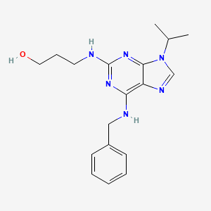 	6-Benzylamino-2-(3-hydroxypropylamino)-9-isopropylpurine