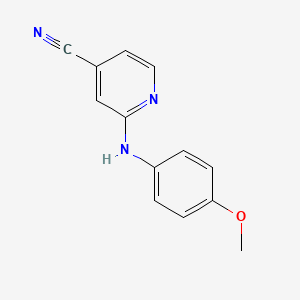 2-((4-Methoxyphenyl)amino)isonicotinonitrile