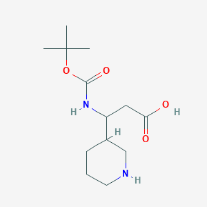 3-tert-butoxycarbonylamino-3-piperidin-3-yl-propionic acid