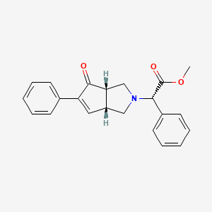 methyl (2S)-2-[(3aS,6aR)-4-oxo-5-phenyl-1,3,3a,6a-tetrahydrocyclopenta ...