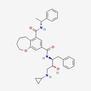 N8 2s 3r 4 Cyclopropylamino 3 Hydroxy 1 Phenylbutan 2 Yl N6 R 1 Phenylethyl 2 3 4 5 Tetrahydrobenzo B Oxepine 6 8 Dicarboxamide C33h39n3o4 Pubchem