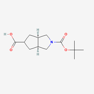 (3Ar,5r,6aS)-2-(tert-butoxycarbonyl)octahydrocyclopenta[c]pyrrole-5-carboxylic acid