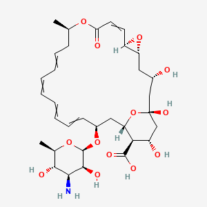 (1R*,3S*,5R*,7R*,8E,12R*,14E,16E,18E,20E,22R*,24S*,25R*,26S*)]-22-[(3-Amino-3,6-dideoxy-β-D-mannopyranosyl)oxy]-1,3,26-trihydroxy-12-methyl-10-oxo-6,11,28-trioxatricyclo[22.3.1.05,7]octacosa-8,14,16,18,20-pentaene-25-carboxylic acid