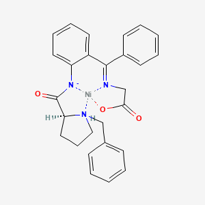 	[(2S)-1-benzylpyrrolidine-2-carbonyl]-[2-[N-(carboxymethyl)-C-phenylcarbonimidoyl]phenyl]azanide;nickel