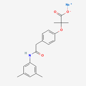 Propanoicacid, 2-[4-[2-[(3,5-dimethylphenyl)amino]-2-oxoethyl]phenoxy]-2-methyl-,monosodium salt