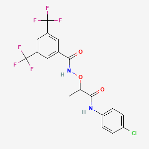 N-[2-[4(4-chlorophenyl)amino]-1-methyl-2-oxoethoxy]-3,5-bis(trifluoromethyl)-benzamide