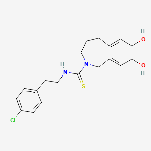 N-?[2-?(4-?Chlorophenyl)?ethyl]?-?1,3,4,5-?tetrahydro-?7,8-?dihydroxy-?2H-?2-?benzazepine-?2-?carbothioamide