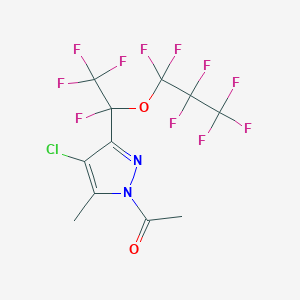 1-Acetyl-4-chloro-5(3)-methyl-3(5)-perfluoro(1-propoxyethyl)pyrazole