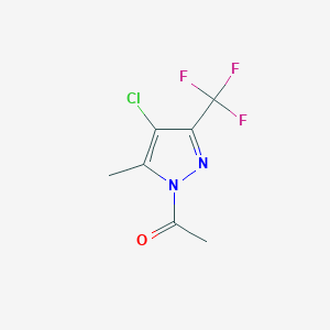 1-Acetyl-4-chloro-5(3)-methyl-3(5)-(trifluoromethyl)pyrazole