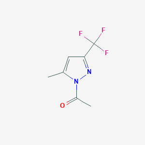 1-Acetyl-5(3)-methyl-3(5)-(trifluoromethyl)pyrazole